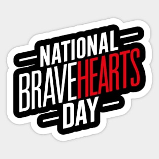 National BraveHearts Day – April Sticker